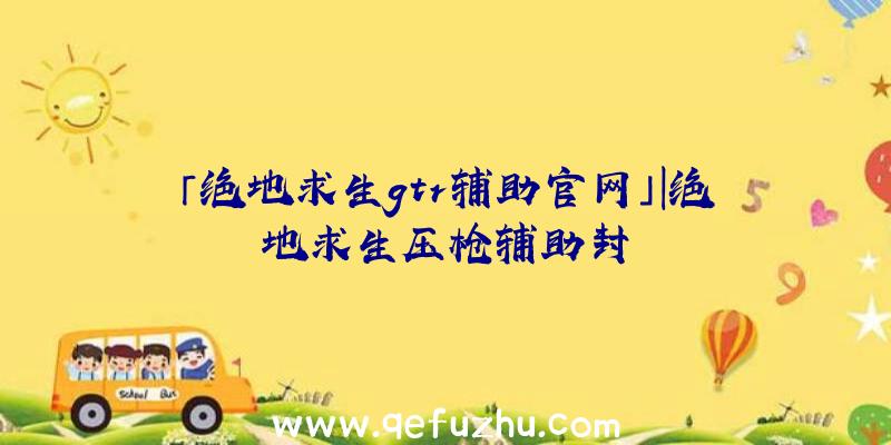 「绝地求生gtr辅助官网」|绝地求生压枪辅助封